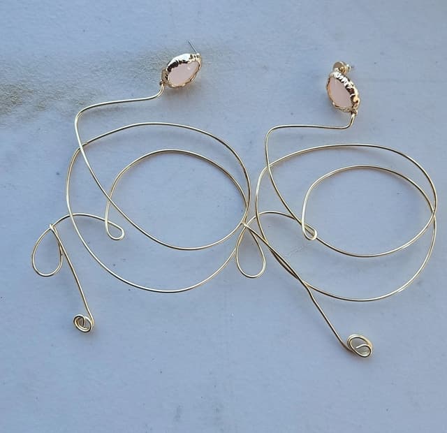 The Pastel Scribble Hoops